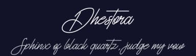 Dhestora by Jadatype — Script Handwritten Font — thumbnail 2