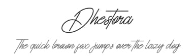 Dhestora by Jadatype — Script Handwritten Font — thumbnail 1