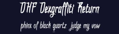 DHF Dexgraffiti Return by Majestype — Script Handwritten Font — thumbnail 2