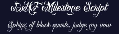 DHF Milestone Script by Majestype — Script Handwritten Font — thumbnail 2