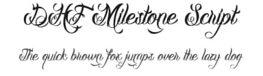 DHF Milestone Script by Majestype — Script Handwritten Font — thumbnail 1