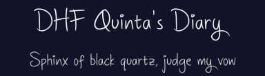 DHF Quinta's Diary by Majestype — Script Handwritten Font — thumbnail 2