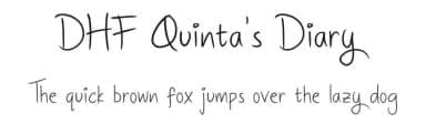 DHF Quinta's Diary by Majestype — Script Handwritten Font — thumbnail 1
