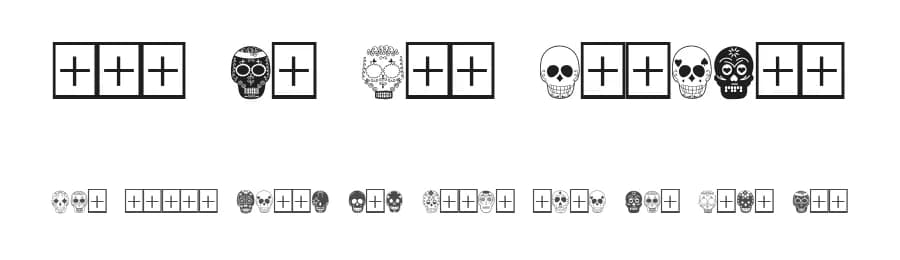 Dia de los Muertos by Intellecta Design — Dingbats Font