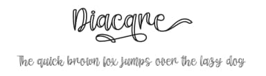 Diacare by PutraCetol Studio — Script Handwritten Font — thumbnail 1