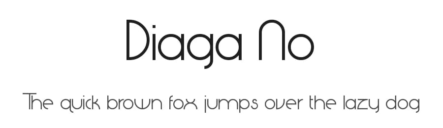 Diaga No by Essqué Productions — Sans Serif Font — preview 1
