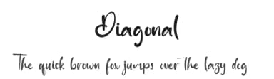 Diagonal by Kong Font — Script Handwritten Font — thumbnail 1