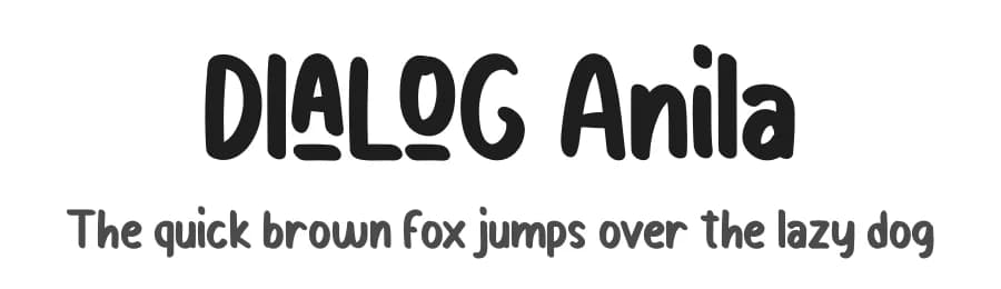 Dialog Anila by Prioritype Co — Script Handwritten Font