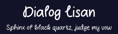Dialog Lisan by MJType — Script Handwritten Font — thumbnail 2