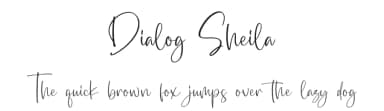 Dialog Sheila by Integritype Studio — Script Handwritten Font — thumbnail 1