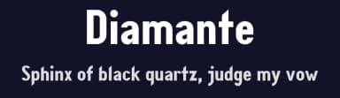 Diamante by Andrea Cerboneschi — Sans Serif Font — thumbnail 2