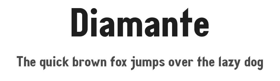 Diamante by Andrea Cerboneschi — Sans Serif Font