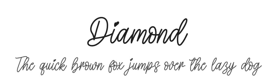 Diamond by Scratchones — Script Handwritten Font