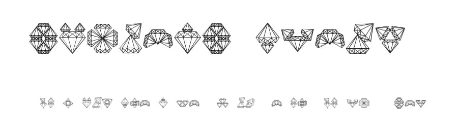 Diamond Blocks by Vladimir Nikolic — Dingbats Font