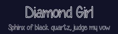 Diamond Girl by Vanessa Bays — Script Handwritten Font — thumbnail 2