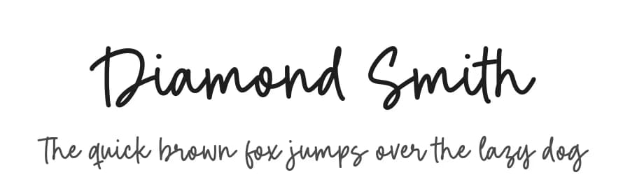 Diamond Smith by Timur Type — Script Handwritten Font