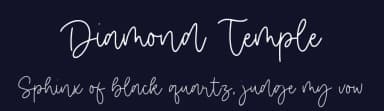 Diamond Temple by Timur Type — Script Handwritten Font — thumbnail 2