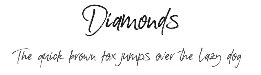 Diamonds by Debut Studio — Script Handwritten Font