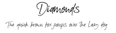 Diamonds by Debut Studio — Script Handwritten Font — thumbnail 1
