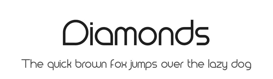 Diamonds by Font Bundles — Sans Serif Font