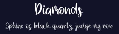 Diamonds by Al Ghul — Script Handwritten Font — thumbnail 2