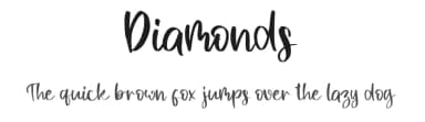 Diamonds by Al Ghul — Script Handwritten Font — thumbnail 1