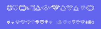 Diamonds by Woodcutter — Dingbats Font — thumbnail 3