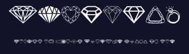 Diamonds by Woodcutter — Dingbats Font — thumbnail 2
