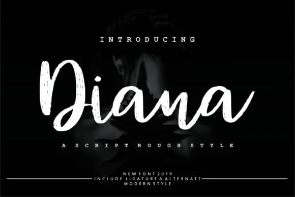 Diana Rough Font by Vunira — Script Handwritten Font