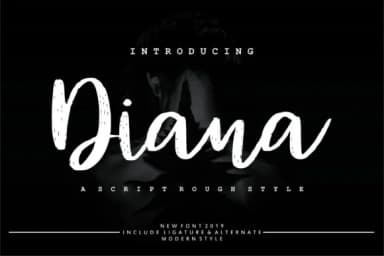 Diana Rough Font by Vunira — Script Handwritten Font — thumbnail 1