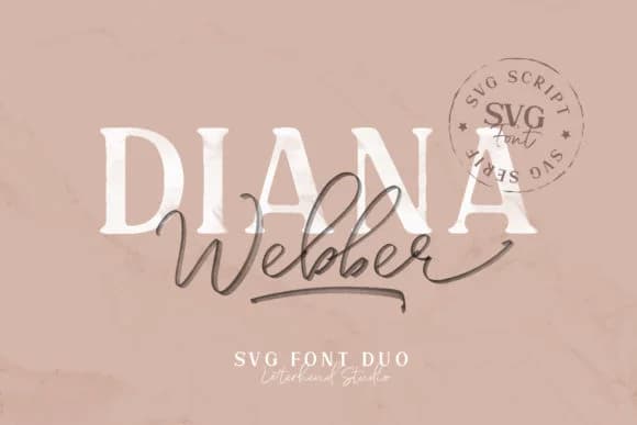 Diana Webber Family Font by letterhend — Script Handwritten Font