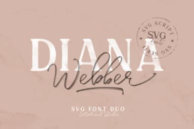 Diana Webber Family Font by letterhend — Script Handwritten Font — thumbnail 1