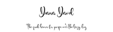 Diana David by Kong Font — Script Handwritten Font — thumbnail 1