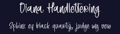 Diana Handlettering by Al Ghul — Script Handwritten Font — thumbnail 2