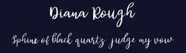 Diana Rough by Vunira Design — Script Handwritten Font — thumbnail 2
