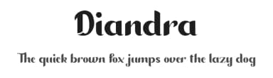 Diandra by Irfan Hidayat — Sans Serif Font — thumbnail 1