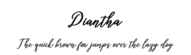 Diantha by Amarlettering - Takiy — Script Handwritten Font — thumbnail 1