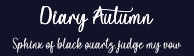 Diary Autumn by Yoga Letter — Script Handwritten Font — thumbnail 2