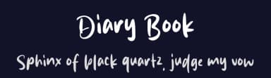 Diary Book by MJType — Script Handwritten Font — thumbnail 2