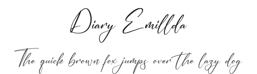 Diary Emillda by Letterena Studios — Script Handwritten Font