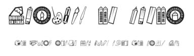 Dibujos en Linea by Grafito Design — Dingbats Font — thumbnail 1