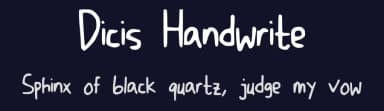 Dicis Handwrite by Dichi — Script Handwritten Font — thumbnail 2