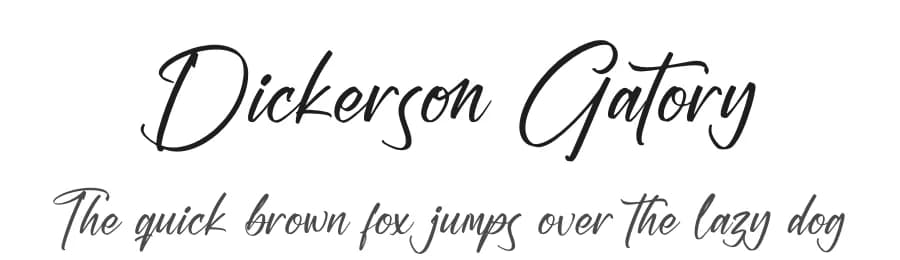 Dickerson Gatory by Letterena Studios — Script Handwritten Font