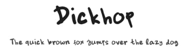 Dickhop by Dickhop — Script Handwritten Font — thumbnail 1