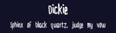 Dickie by Dave Ellis — Script Handwritten Font — thumbnail 2