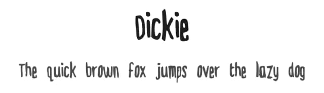 Dickie by Dave Ellis — Script Handwritten Font