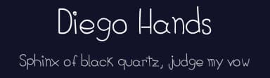 Diego Hands by Diego Navarro — Script Handwritten Font — thumbnail 2