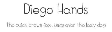 Diego Hands by Diego Navarro — Script Handwritten Font — thumbnail 1