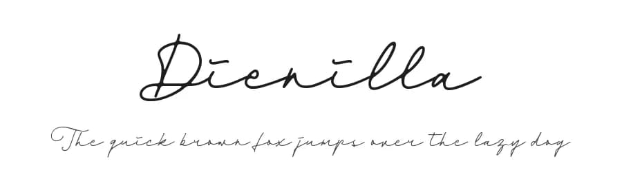 Dienilla by Abo Daniel Studio — Script Handwritten Font