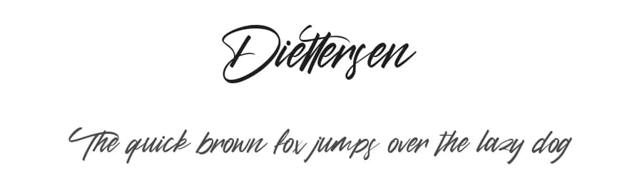 Diettersen by Maulana Creative — Script Handwritten Font